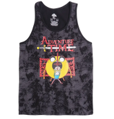 Cartoon Network's Adventure Time Black Washed Cotton Tank Top A-Shirt